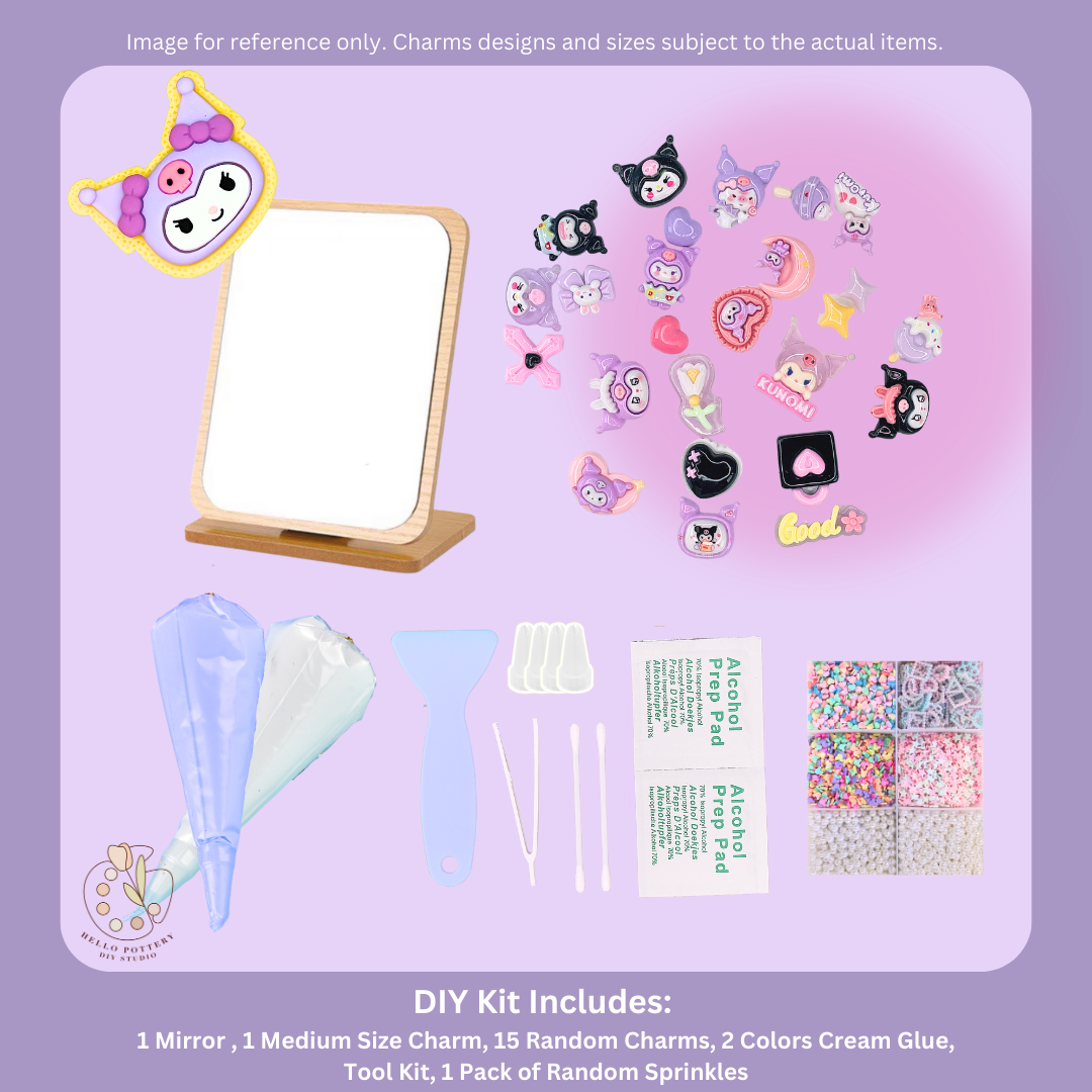 Hello Pottery Cream Gel Mirror DIY ReadySetKit