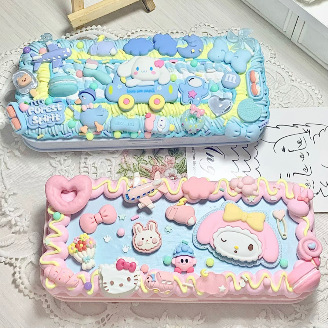 Hello Pottery Cream Gel Pencil Case ReadySetKit