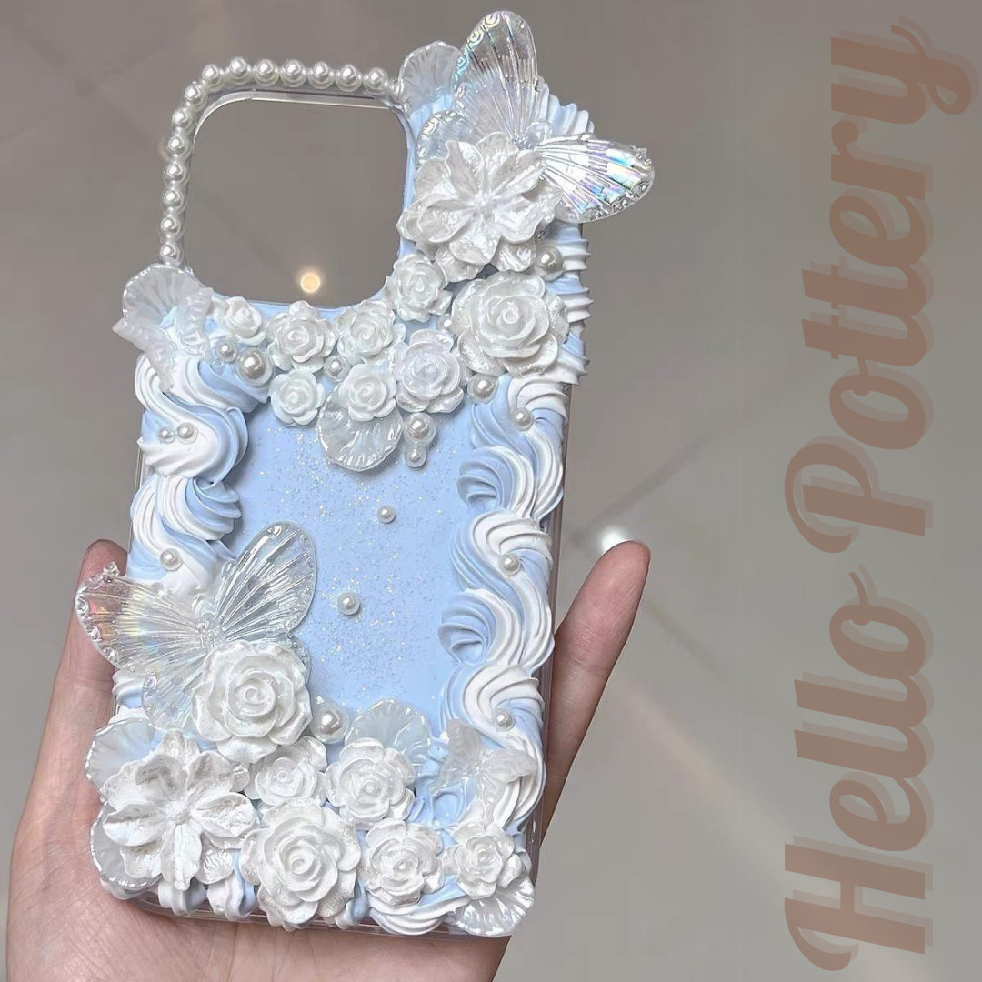 Hello Pottery Cream Gel Phone Case ReadySetKit