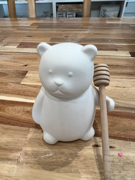 Teddy Bear Honey Pot